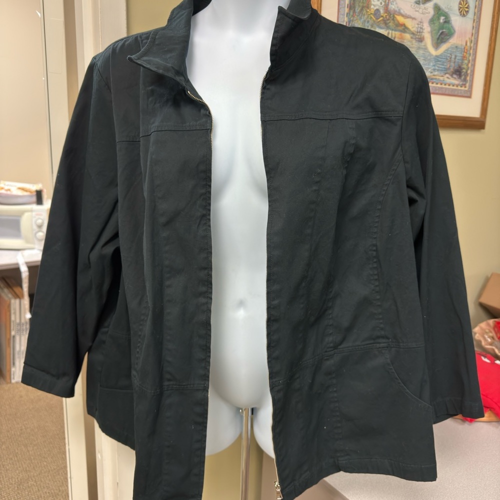 Lane Bryant Black Utility Jacket / Shacket